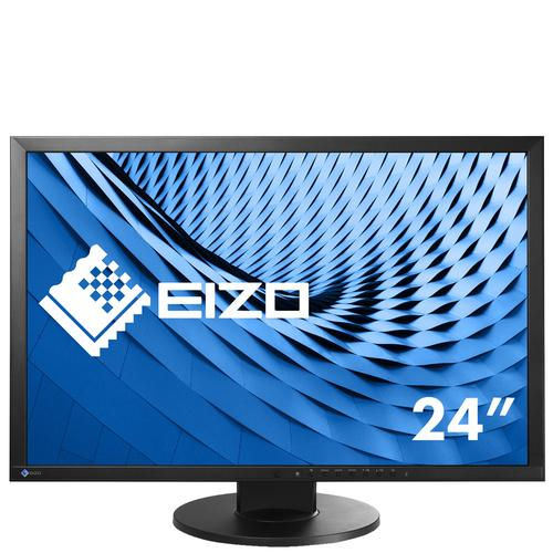 EIZO FlexScan EV2430-BK - Monitor a LED - 24.1" - 1920 x 1200 Full HD (1080p) @ 60 Hz - IPS - 300 cd/m² - 1000:1 - 14 ms - DVI-D, VGA, DisplayPort - altoparlanti - nero